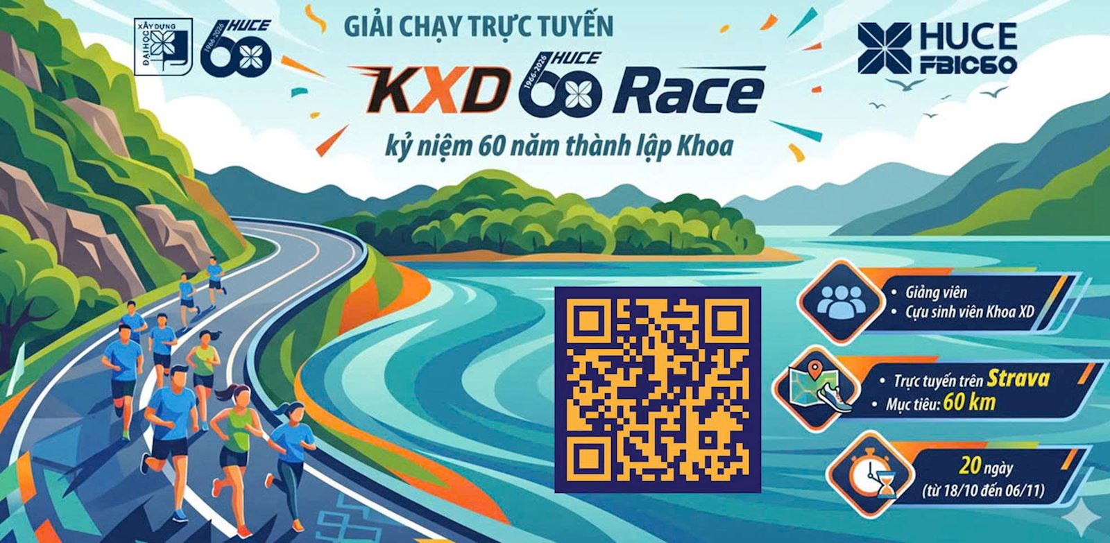 Giải chạy chào mừng kỷ niệm 60 năm thành lập Khoa Xây dựng Dân dụng và Công nghiệp