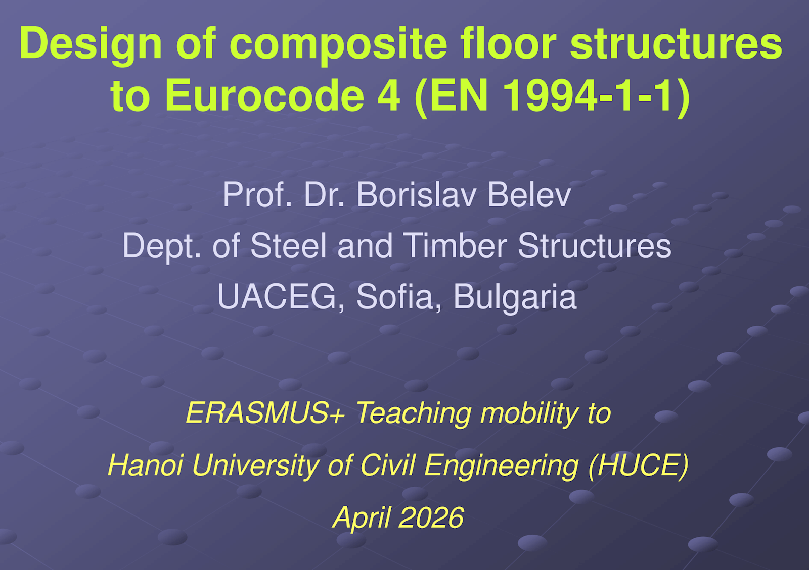 Bài giảng kết cấu sàn, dầm liên hợp thép-bê tông